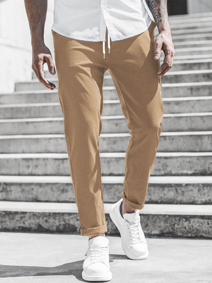 Elegante Slim Fit Stoffhose für Herren – Bequeme Freizeit & Business Hose