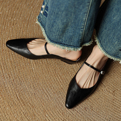 Elegante Slingback Ballerinas mit spitzer Kappe – Bequeme Flats für Damen im Alltag & Büro