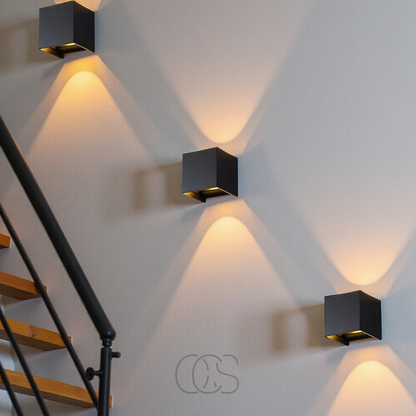 Marzelle - Designer-Wandlampe Cube Kabellos