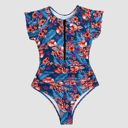 Sportlicher Damen Badeanzug mit Reißverschluss – Figurformend & bequem für Strand & Pool