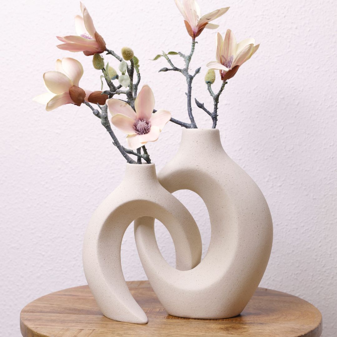 Céroria - Blumenvasen aus verflochtener Keramik