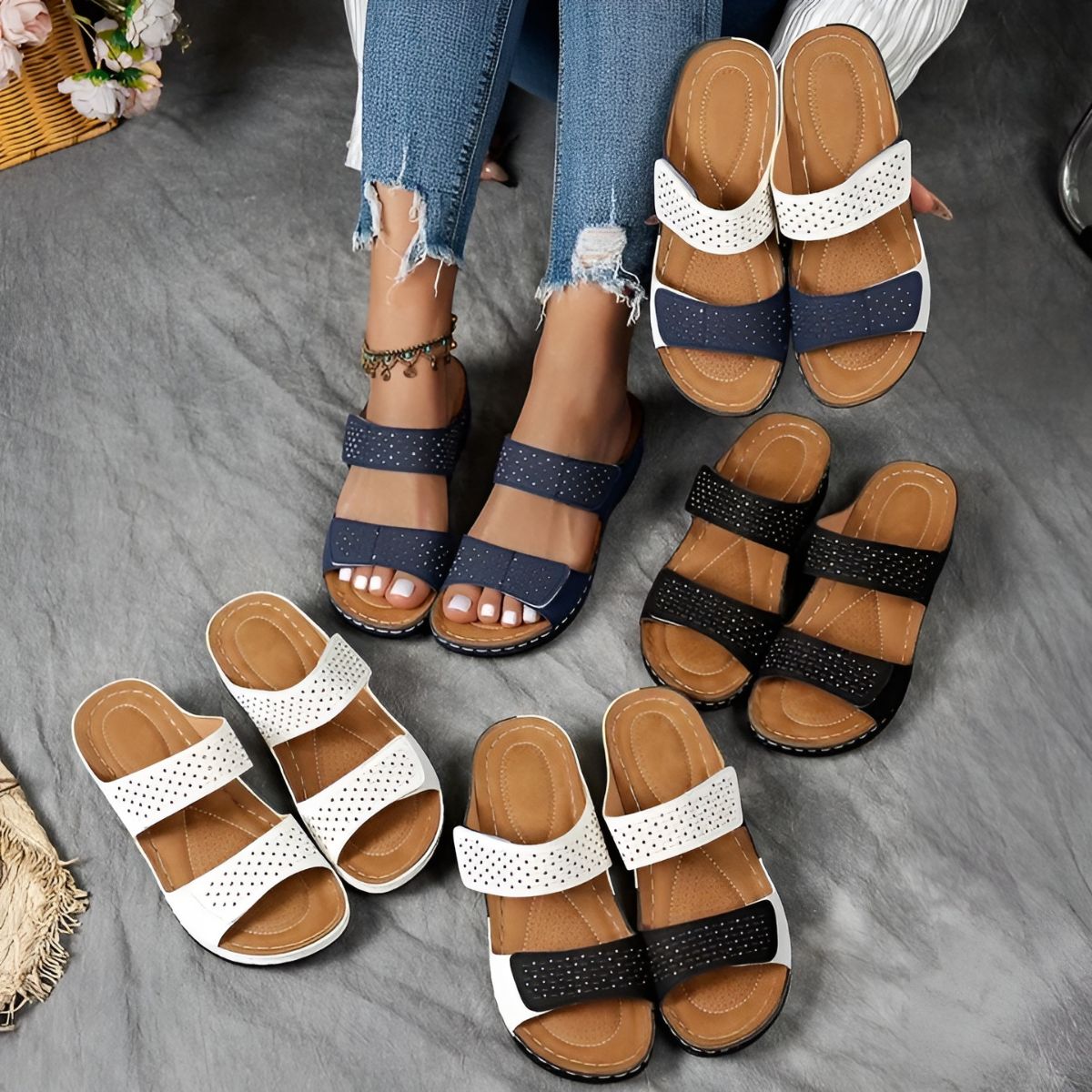 Céline - Elegante und Bequeme Orthopädische Sandalen