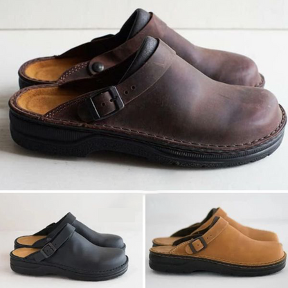 Thalorie - Orthopädische Leder-Clogs für den Herbst