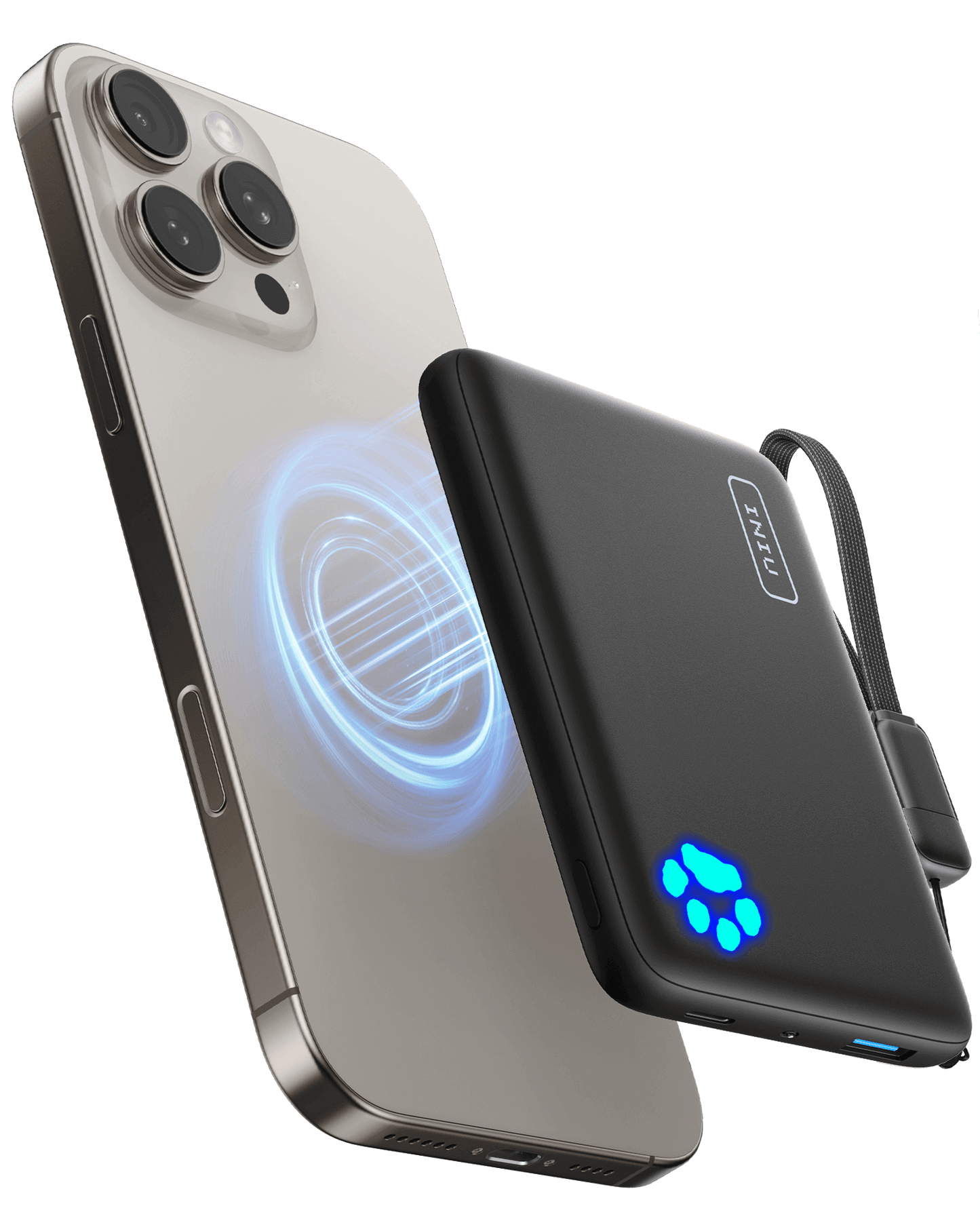 Magnetische Powerbank mit 10.000mAh – 15W Wireless & 30W Schnellladung für iPhone und MagSafe