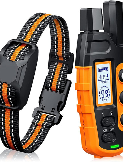 Canovox - Hundetrainingshalsband mit Fernbedienung, Reichweite 1000 m, Wasserdicht
