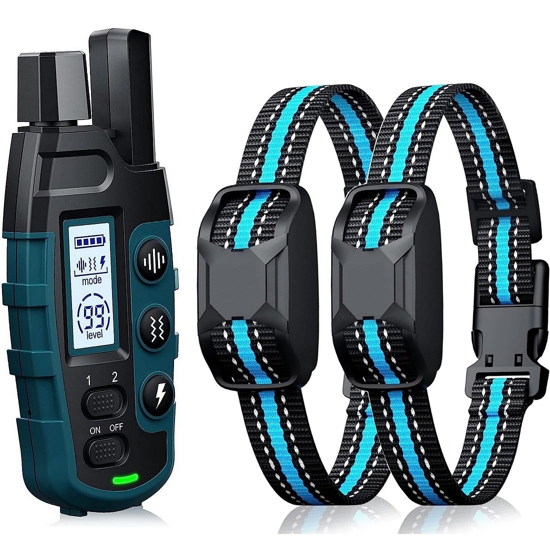 Canovox - Hundetrainingshalsband mit Fernbedienung, Reichweite 1000 m, Wasserdicht