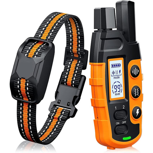 Canovox - Hundetrainingshalsband mit Fernbedienung, Reichweite 1000 m, Wasserdicht