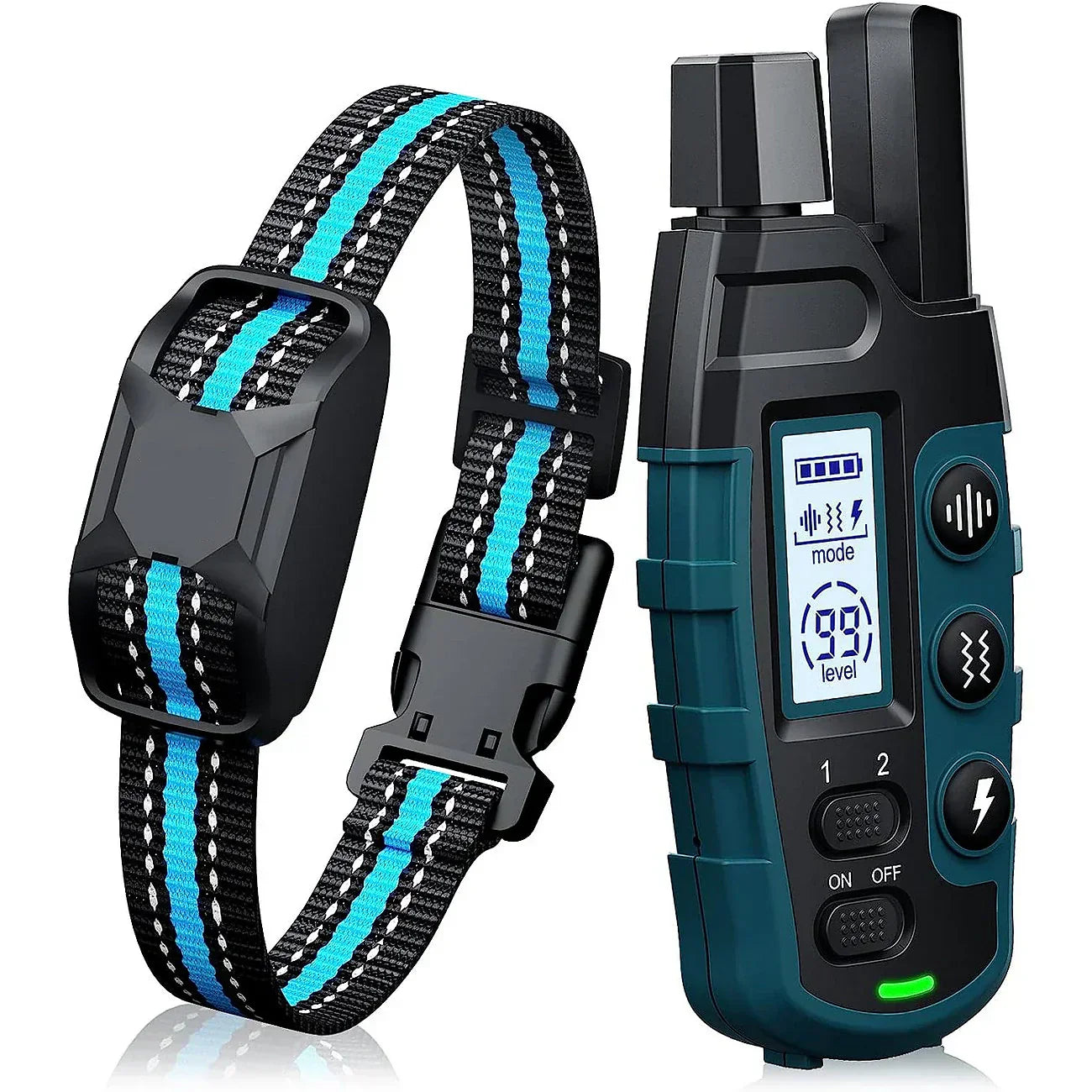 Canovox - Hundetrainingshalsband mit Fernbedienung, Reichweite 1000 m, Wasserdicht
