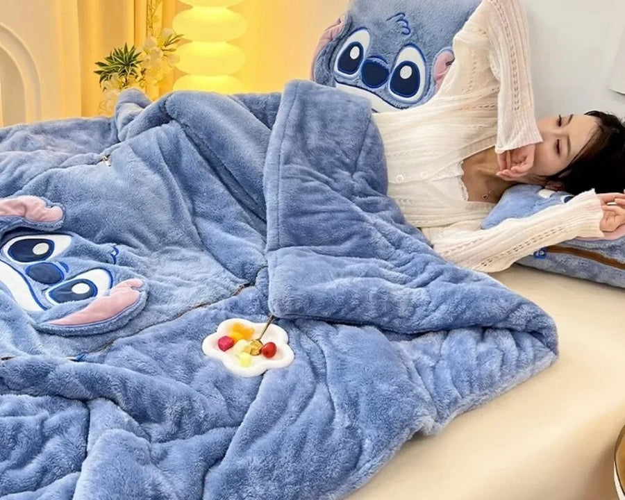 CozyCush : Verwandeln Sie Ihren Komfort mit unserem Decken- und Kissen-Set