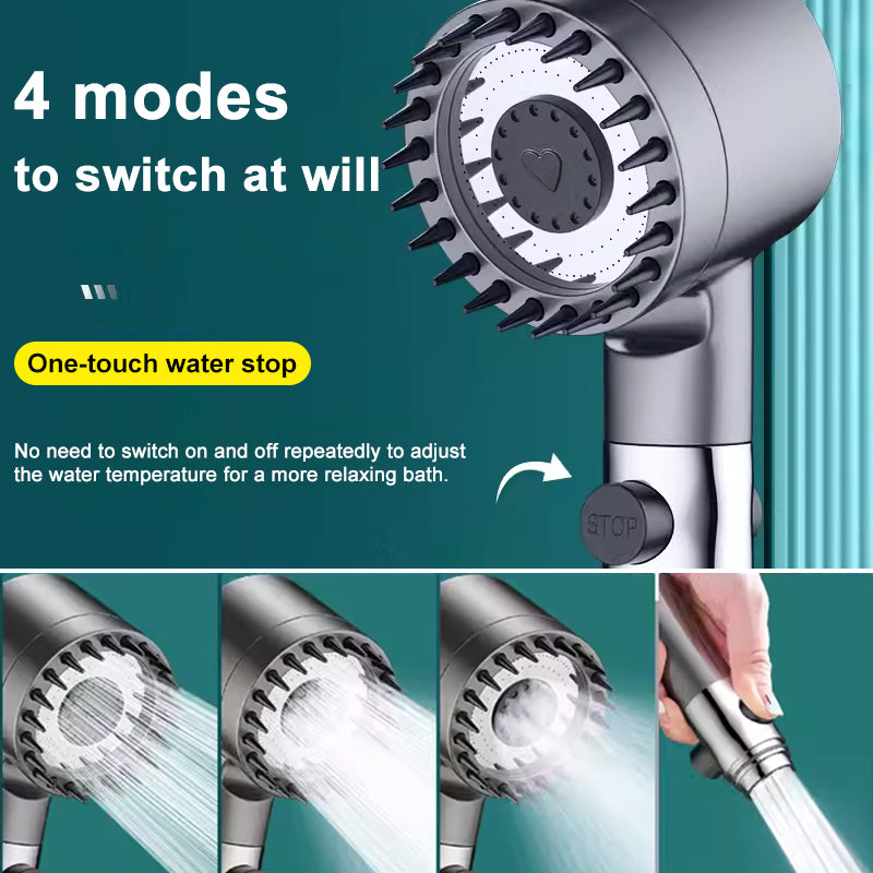 AquaForce - Handbrause HydraPulse mit 200 % Wasserdruck für Zuhause