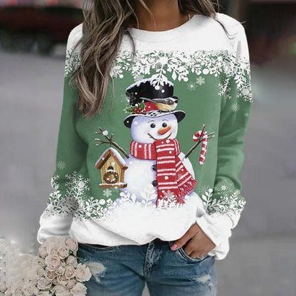 Lisha - Weihnachts-Pullover für Frauen mit Schneemann