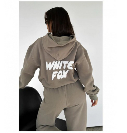Félicie - Lässiges Sportanzug-Set für Frauen | Kapuzenpullover & Jogginghose | Weiches Fleece-Innenfutter