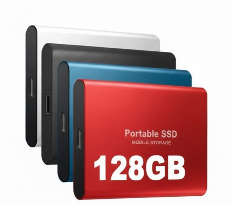 Ultraflache Portable SSD Festplatte mit USB-C – Schneller Externer Speicher für PC, Laptop & Smartphone