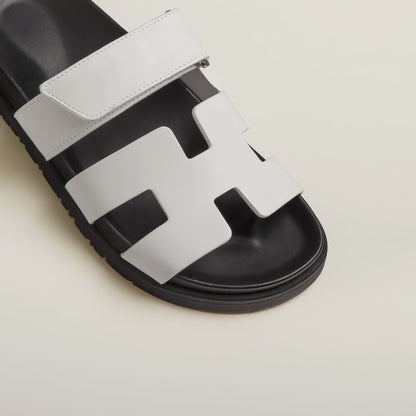 Elegante Damen Leder Pantoletten mit Klettverschluss – Bequem & Minimalistisch