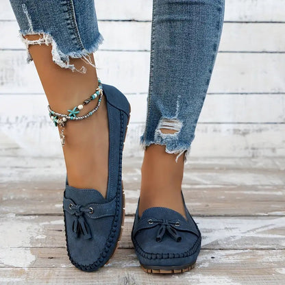 Bequeme Mokassins mit Quaste für Damen – Leichte Slip-On Loafer für Alltag & Freizeit