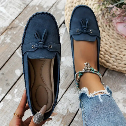 Bequeme Mokassins mit Quaste für Damen – Leichte Slip-On Loafer für Alltag & Freizeit