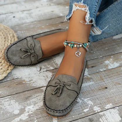 Bequeme Mokassins mit Quaste für Damen – Leichte Slip-On Loafer für Alltag & Freizeit