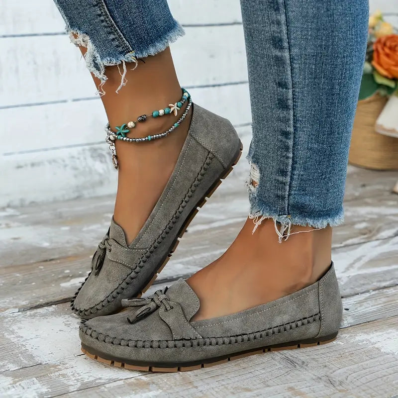 Bequeme Mokassins mit Quaste für Damen – Leichte Slip-On Loafer für Alltag & Freizeit