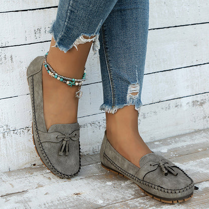 Bequeme Mokassins mit Quaste für Damen – Leichte Slip-On Loafer für Alltag & Freizeit