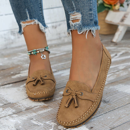 Bequeme Mokassins mit Quaste für Damen – Leichte Slip-On Loafer für Alltag & Freizeit