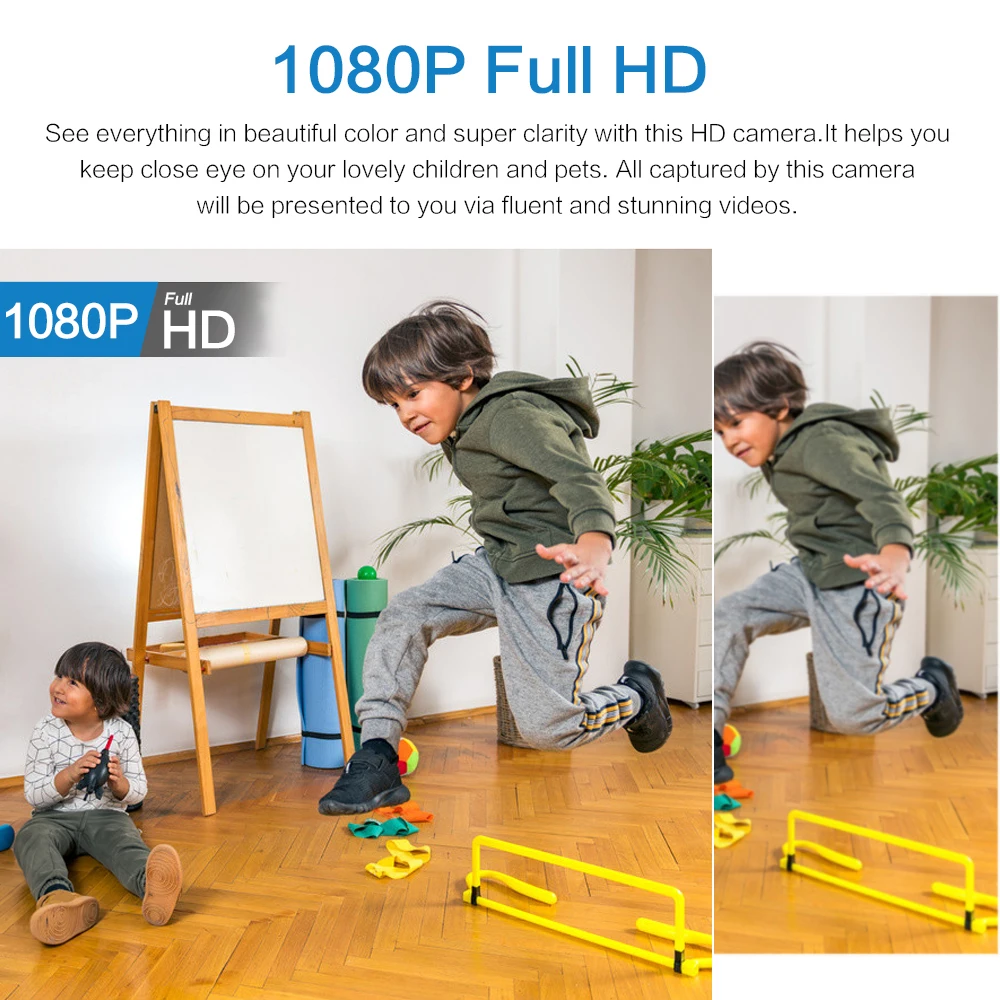 MiniVigi - Mini-Wi-Fi-Kamera mit 1080P wasserdicht und 160° Nachtsicht