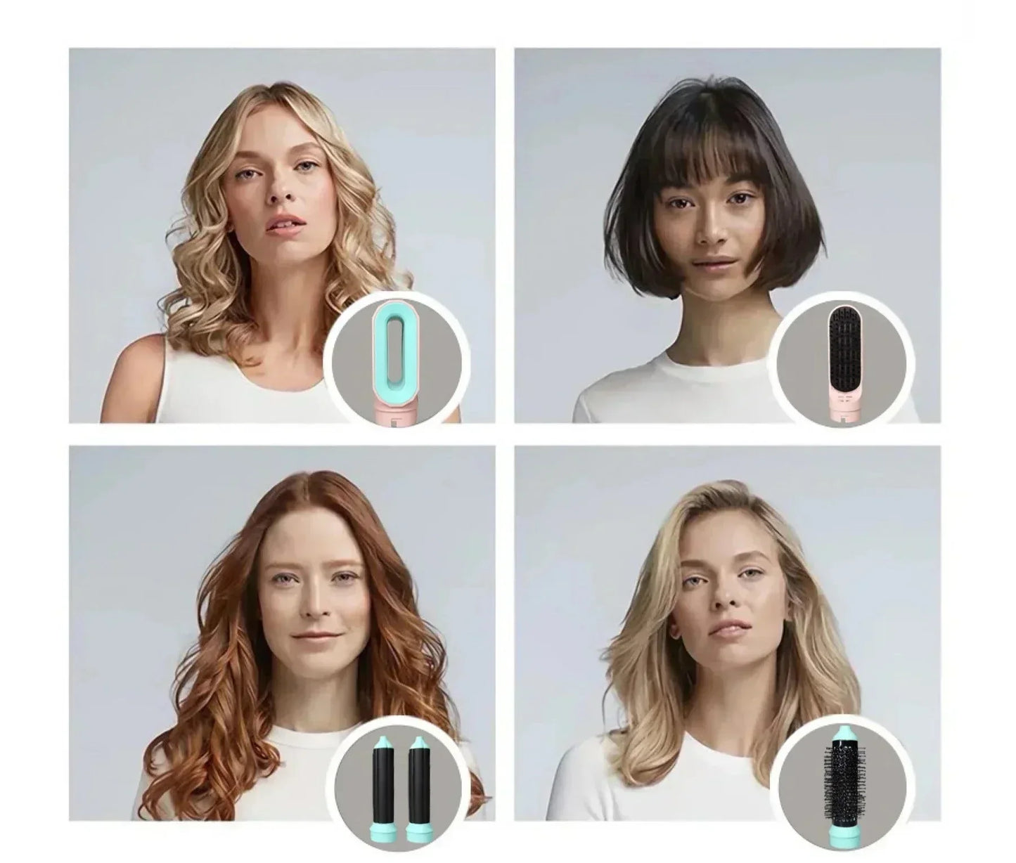 CoifZen - Multifunktionaler Haartrockner 5-in-1: Stylen, Locken, Glätten und Glänzen