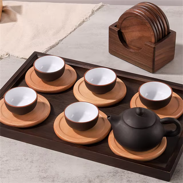ArtboisZen - Set von Japanischen Holzuntersetzern