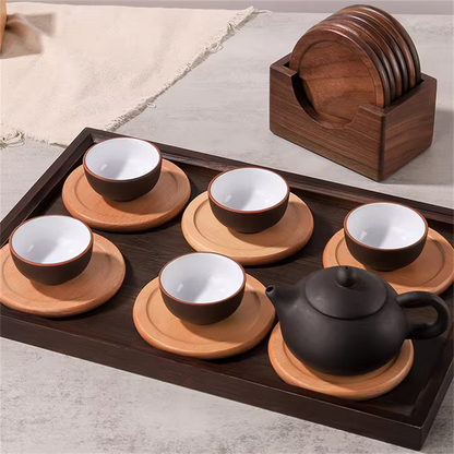 ArtboisZen - Set von Japanischen Holzuntersetzern