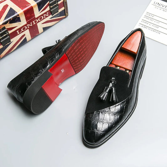 Elegante Loafer mit Tassel Design für Herren – Klassische Business Schuhe in Lederoptik