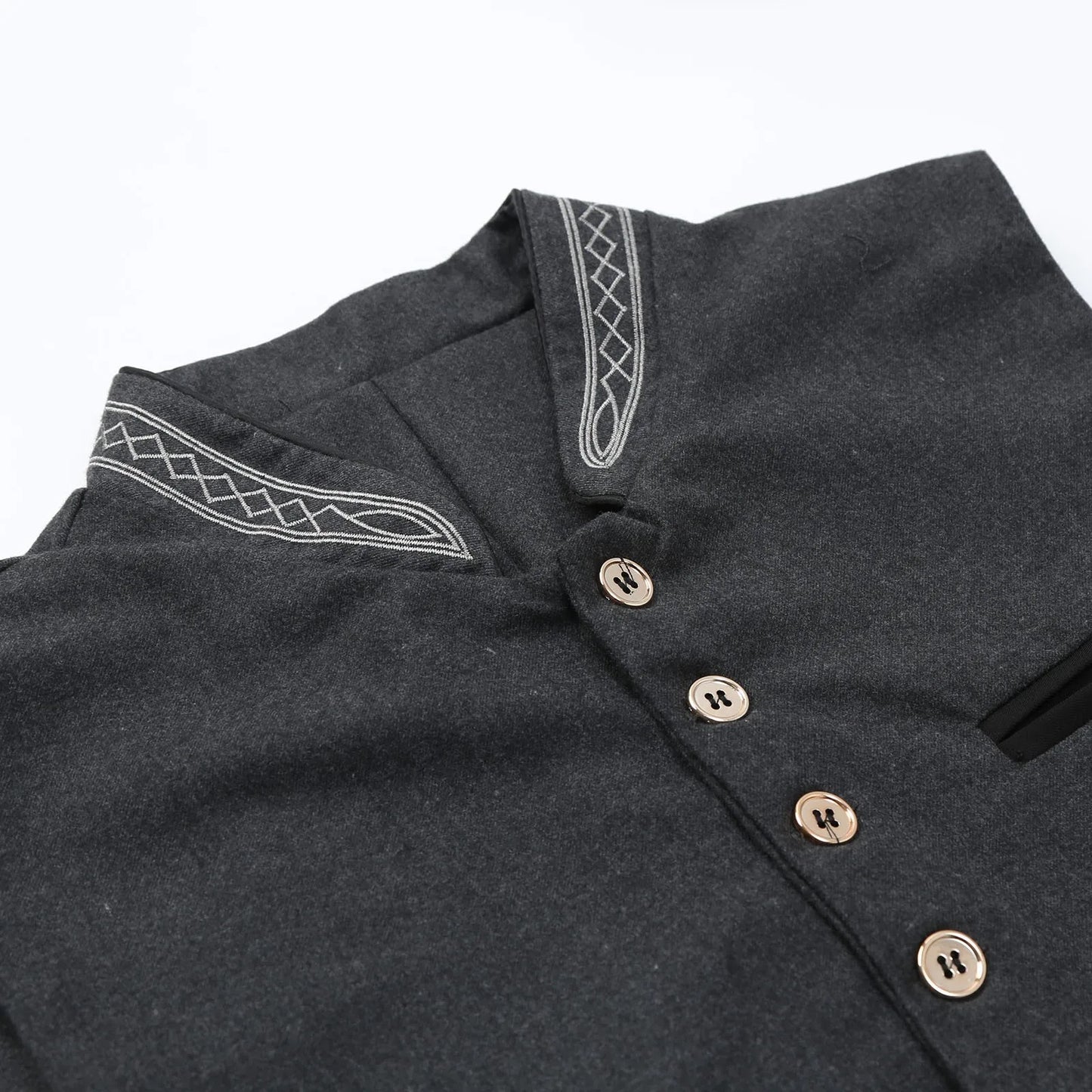 Elegante Herren Trachtenweste mit Stehkragen – Klassische Knopfleiste & Zeitloser Stil