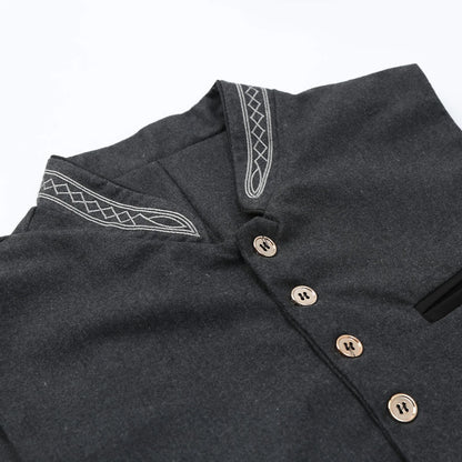 Elegante Herren Trachtenweste mit Stehkragen – Klassische Knopfleiste & Zeitloser Stil