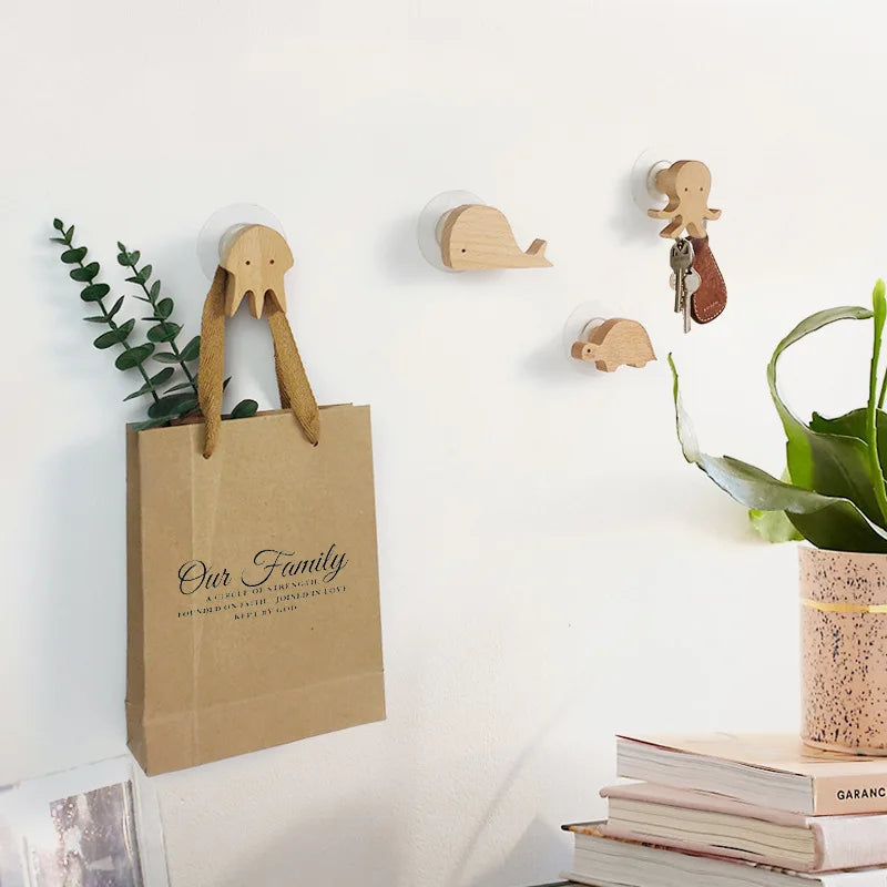 BoisMalin - Verspielte Wandhaken aus Holz mit Tiermotiven