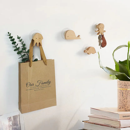 BoisMalin - Verspielte Wandhaken aus Holz mit Tiermotiven