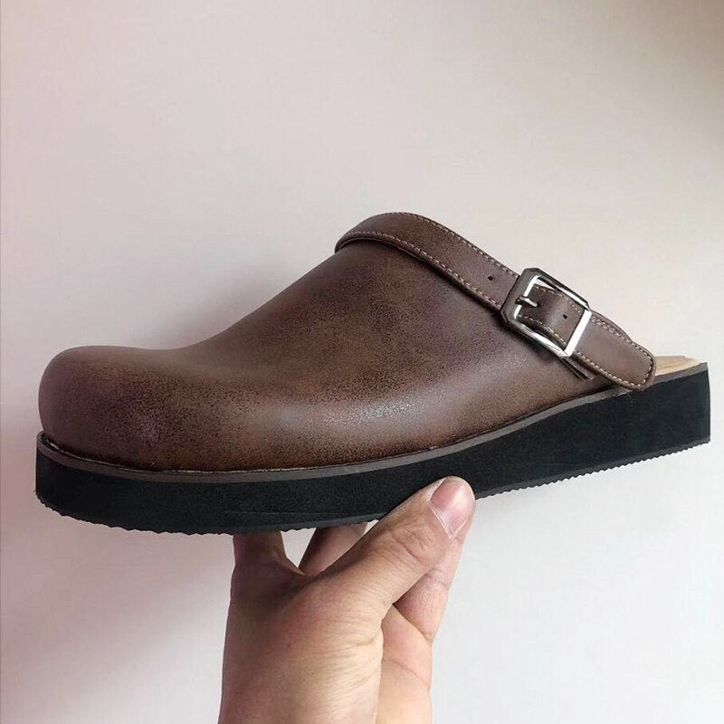 Zeitlose Leder-Clogs für Herren & Damen mit Komfortabler Passform und Klassischem Design
