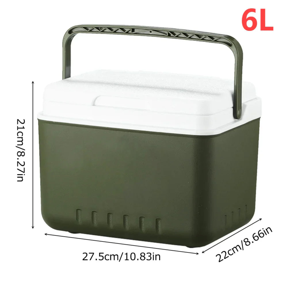 Tragbare Kühlbox für Camping & Picknick – Isolierte Outdoor Kühlbox 6L/13L