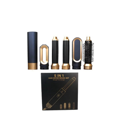 Multifunktionaler 5-in-1 Glow Haistyler mit leistungsstarker 1000W-Ionen-Technologie, einschließlich Haartrockner, Glätteisen
