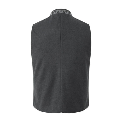 Elegante Herren Trachtenweste mit Stehkragen – Klassische Knopfleiste & Zeitloser Stil