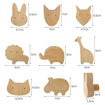 BoisMalin - Verspielte Wandhaken aus Holz mit Tiermotiven