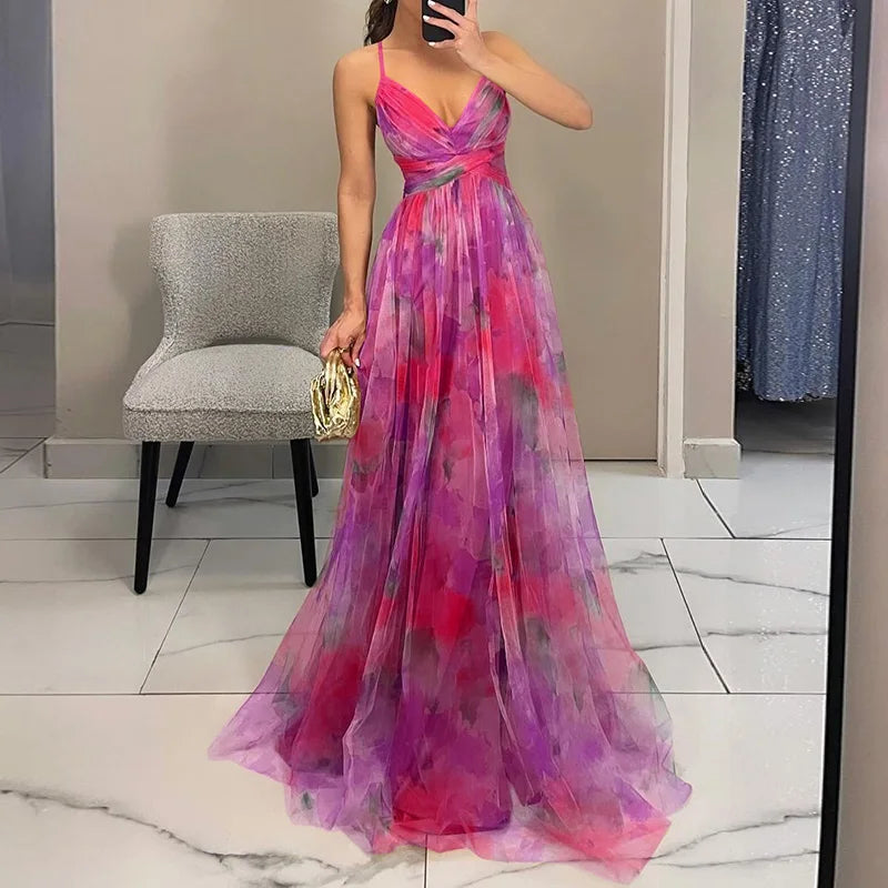 Liliane - Maxikleid mit Blumenmuster