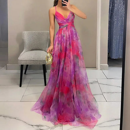 Liliane - Maxikleid mit Blumenmuster