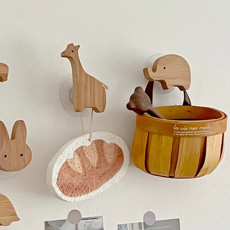 BoisMalin - Verspielte Wandhaken aus Holz mit Tiermotiven