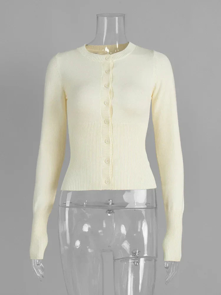 Évaline - Figurbetonter Strickcardigan