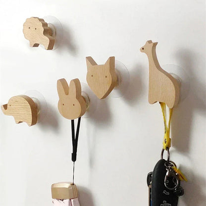 BoisMalin - Verspielte Wandhaken aus Holz mit Tiermotiven