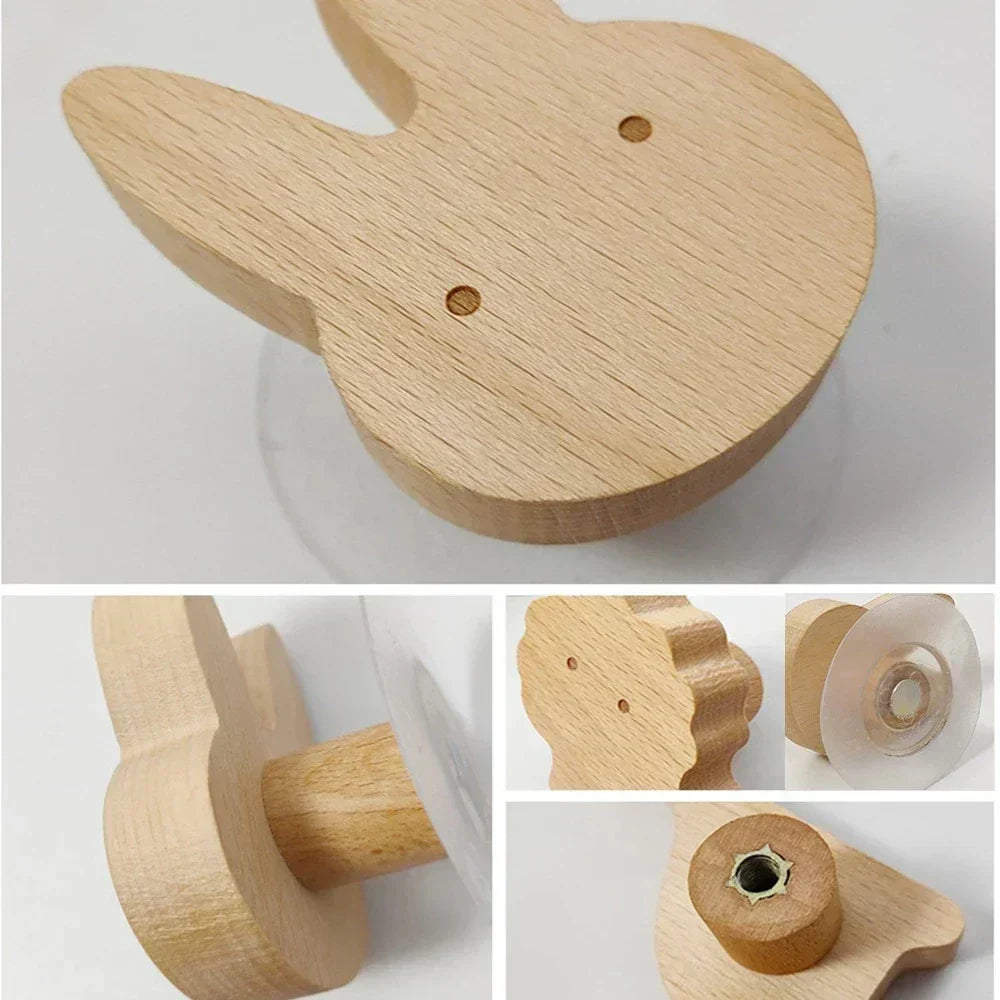 BoisMalin - Verspielte Wandhaken aus Holz mit Tiermotiven