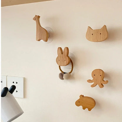BoisMalin - Verspielte Wandhaken aus Holz mit Tiermotiven