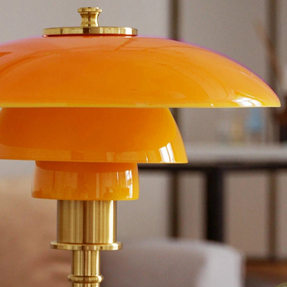 Vintage Tischlampe mit Pilzschirm – Elegante Retro Designleuchte für Wohnzimmer & Schlafzimmer
