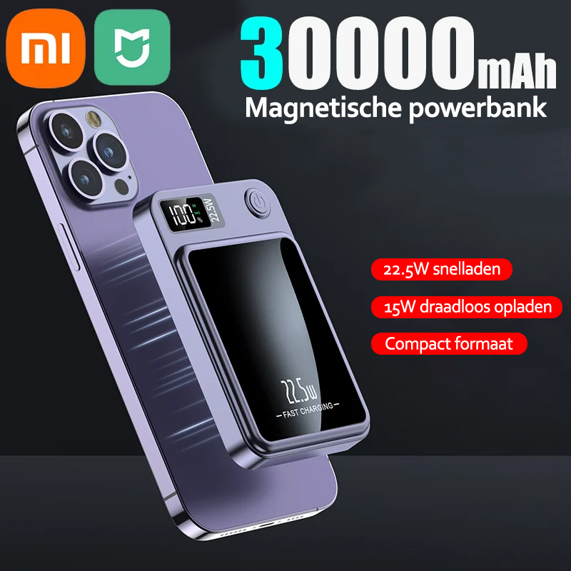 VoltZen - Externe Magnetische Drahtlose Batterie | Drahtlose Powerbank | Kompatibel mit MagSafe