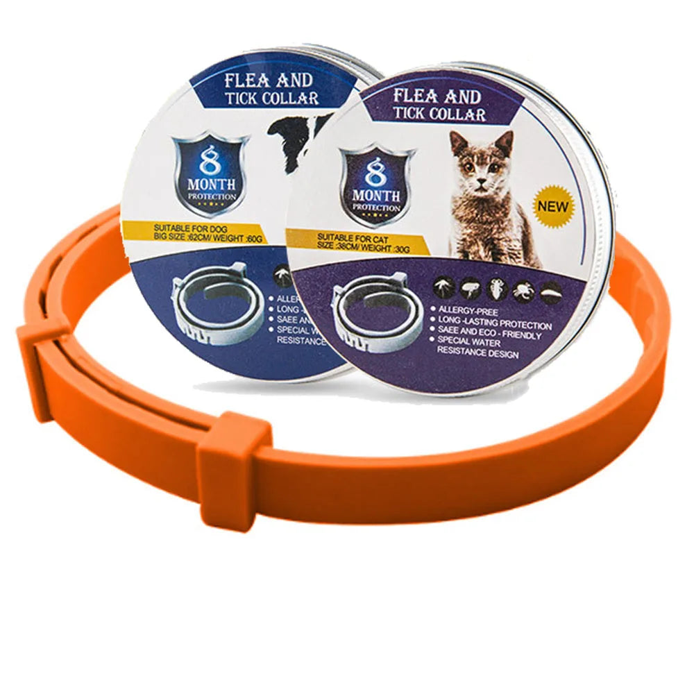 Fidélia - Floh- und Zeckenhalsband für Hunde und Katzen | 8 Monate Schutz