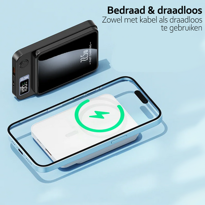 VoltZen - Externe Magnetische Drahtlose Batterie | Drahtlose Powerbank | Kompatibel mit MagSafe