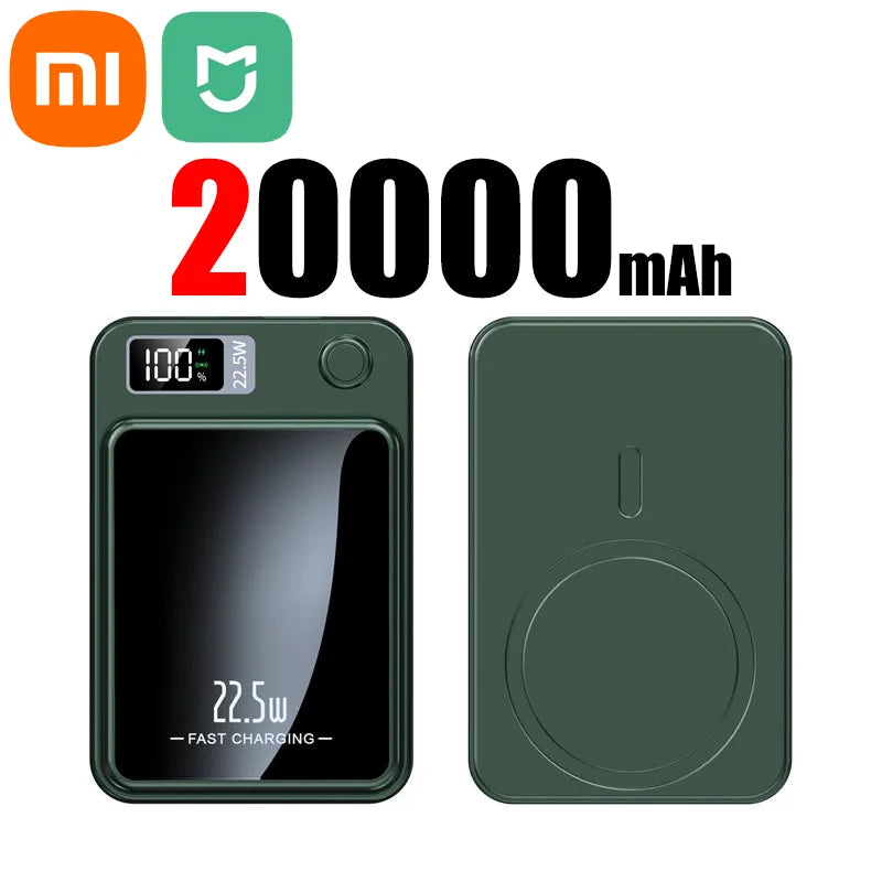 VoltZen - Externe Magnetische Drahtlose Batterie | Drahtlose Powerbank | Kompatibel mit MagSafe